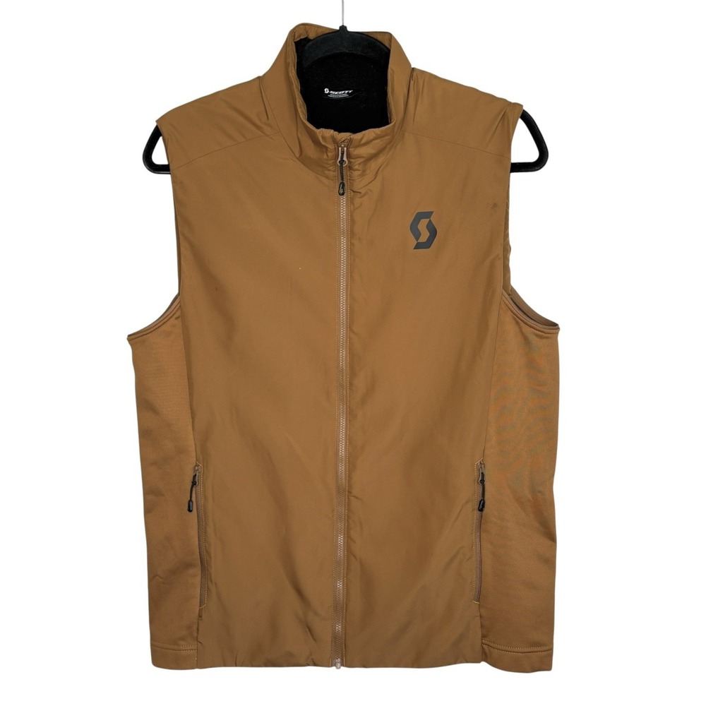 Scott Insuloft Air Primaloft Vest Mens S Full Zip Outdoors Fleece Hiking Ski Tan